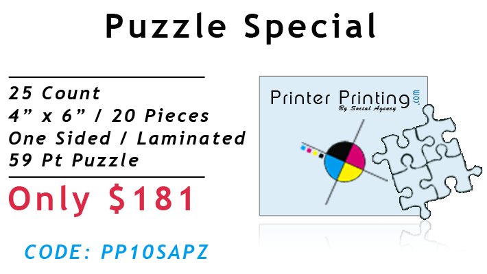Puzzle Printing Special